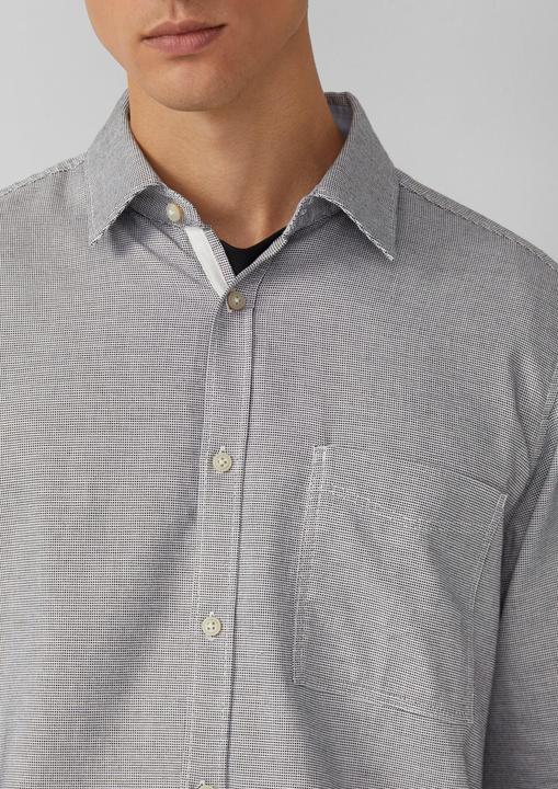 Immagine prodotto s.Oliver Hemd Regular Fit: Gemustertes Langarmhemd mit Brusttasche (M)