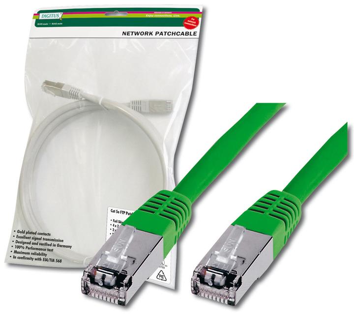 Produktbild Digitus CAT 6 S/FTP Patchk.,5m,grün (S/FTP, CAT6, 5 m)