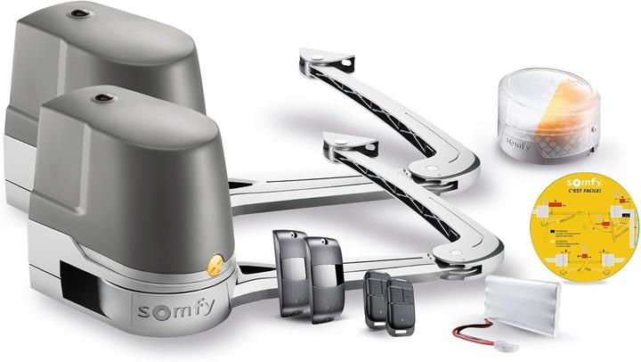somfy Électrique pour portes battantes avec télécommandes, détection d'obstacles et batterie de secours