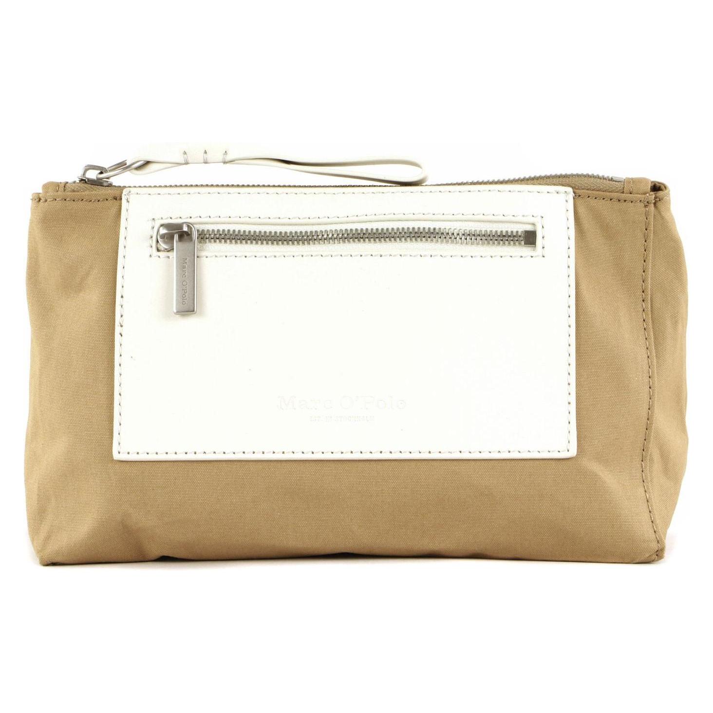 Marc O'Polo, Damen, Handtasche, Philine Clutch, Braun, Weiss