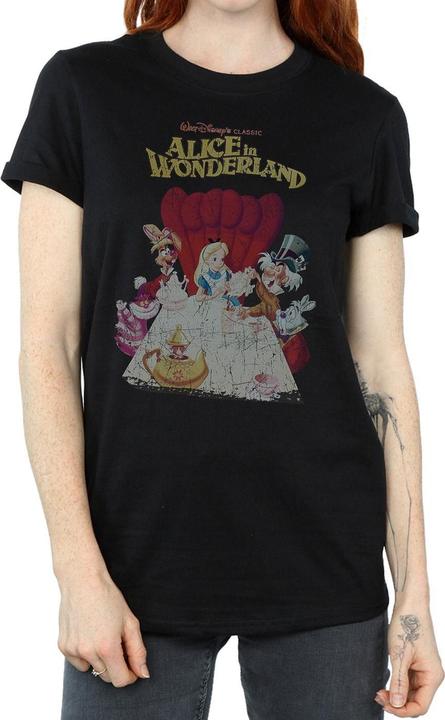 Produktbild Alice In Wonderland Poster Cotton Boyfriend TShirt (L)