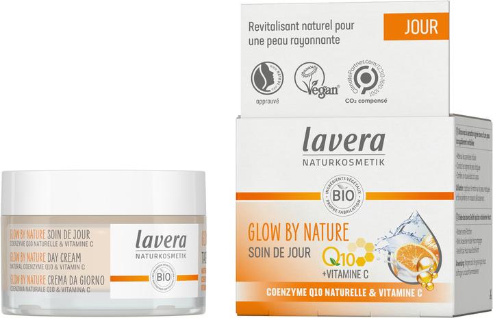 Actual product image Lavera Glow by Nature Tagespflege Q10 mit Vitamin C (50 ml)