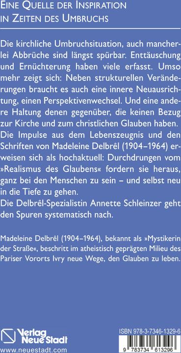 Produktbild Madeleine Delbrêl - Prophetin einer erneuerten Kirche (Deutsch, Annette Schleinzer, 2023)