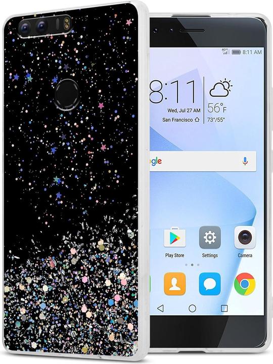 Actual product image Cadorabo TPU cover with glitter for Honor 8 / 8 PREMIUM (Fee 8 Premium)