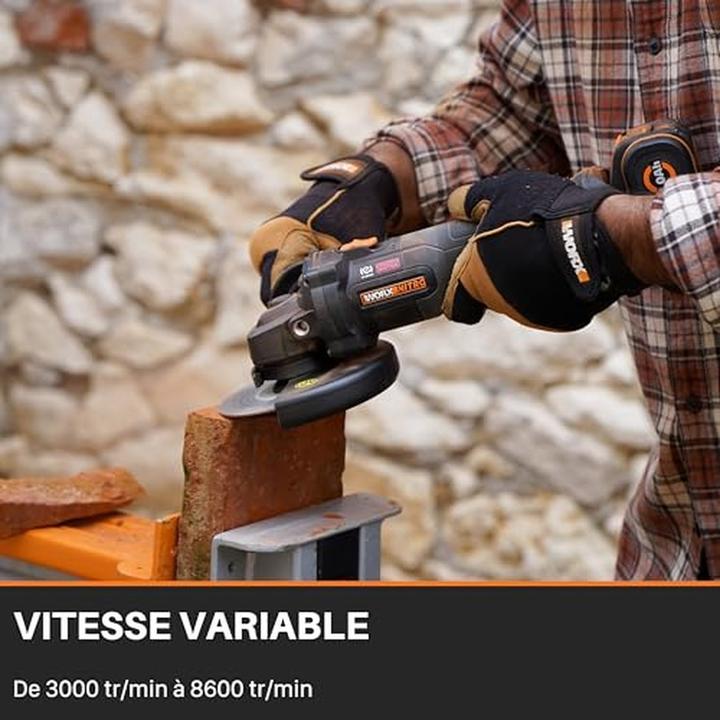 Immagine prodotto Worx Accu haakse slijper WX814.9 (zonder accu) (125 mm)