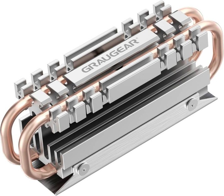 Actual product image Graugear Heatpipe Cooler M.2 2280 SSD