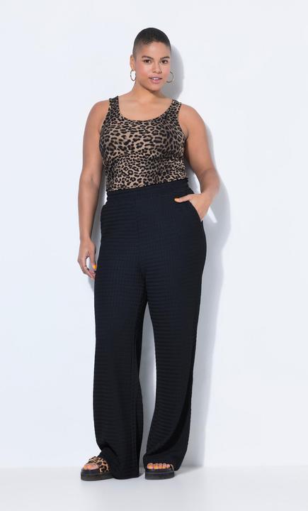 Produktbild Studio Untold Hose, Wide Legs, Waffelstruktur, Elastikbund (58)