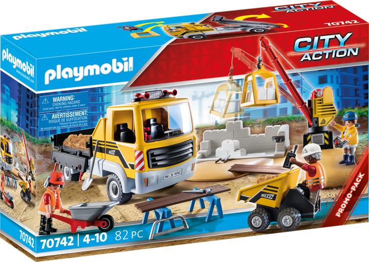 Produktbild Playmobil Baustelle mit Kipplaster (70742, Playmobil City Action)