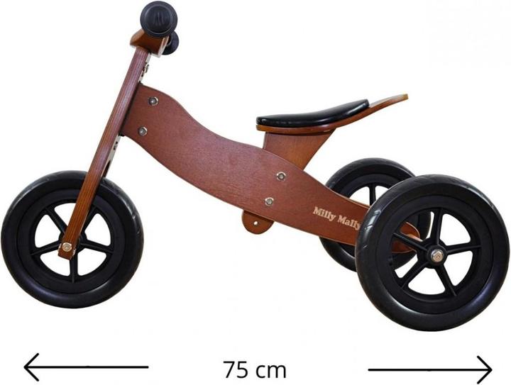 Produktbild Mally 2in1 balance bike - dark brown