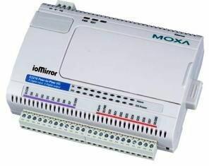 Produktbild Moxa IoMIRROR Ethernet Peer-To-Peer E3210 8xDI+8xDO MODBUS/TCP