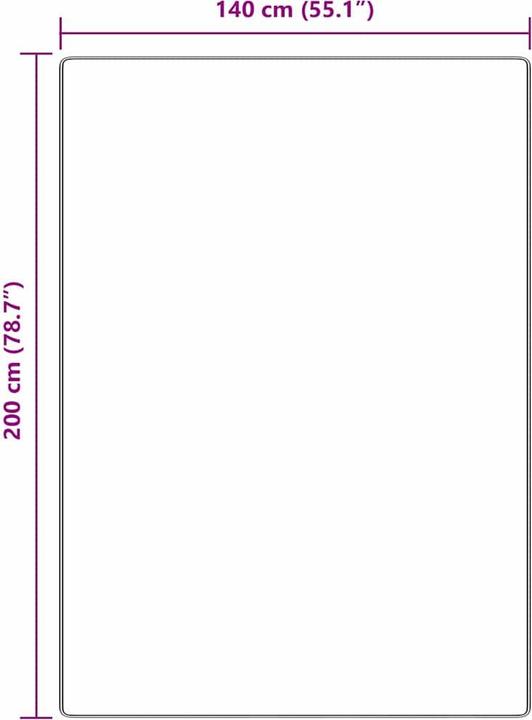Actual product image vidaXL Carpet (140 x 200 cm)