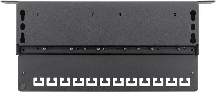 Productafbeelding Goobay CAT 6 25.40cm (10") Patch Paneel, 12 poorten, zwart