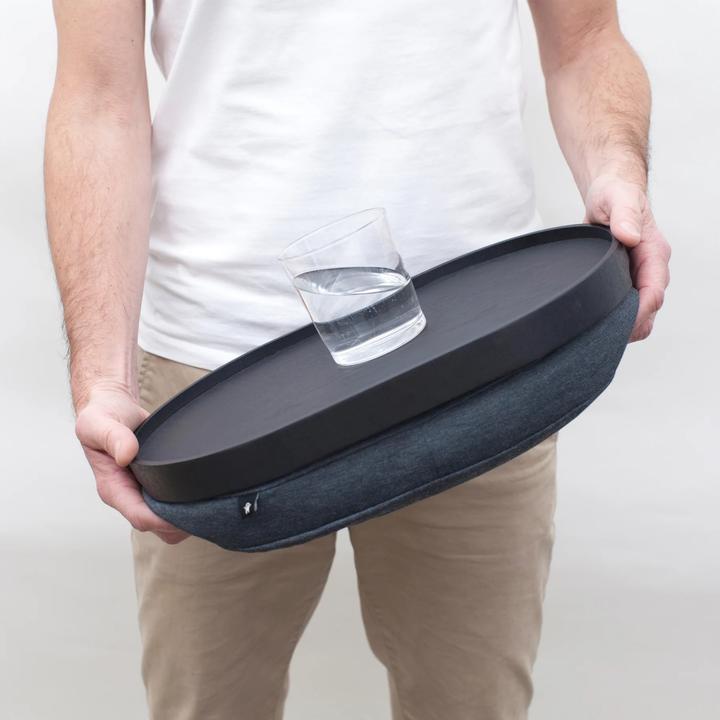 Image du produit Bosign Schosstablett mit Laptop-Kissen medium, schwarz