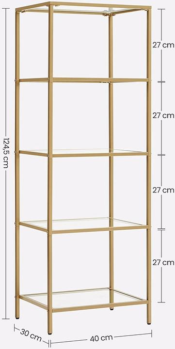 Actual product image Vasagle Luis X (40 x 30 x 124.5 cm)