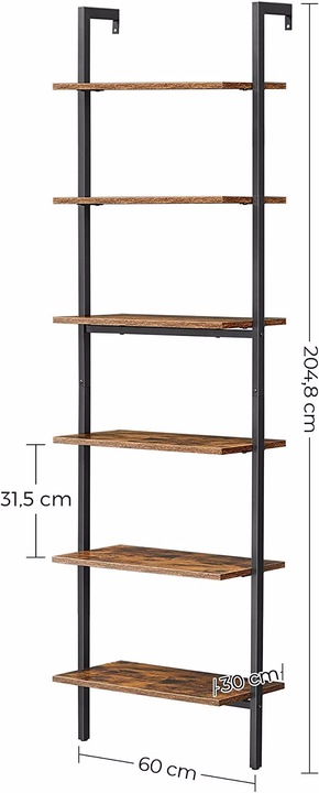 Actual product image Vasagle Havanna (60 x 30 x 205 cm)