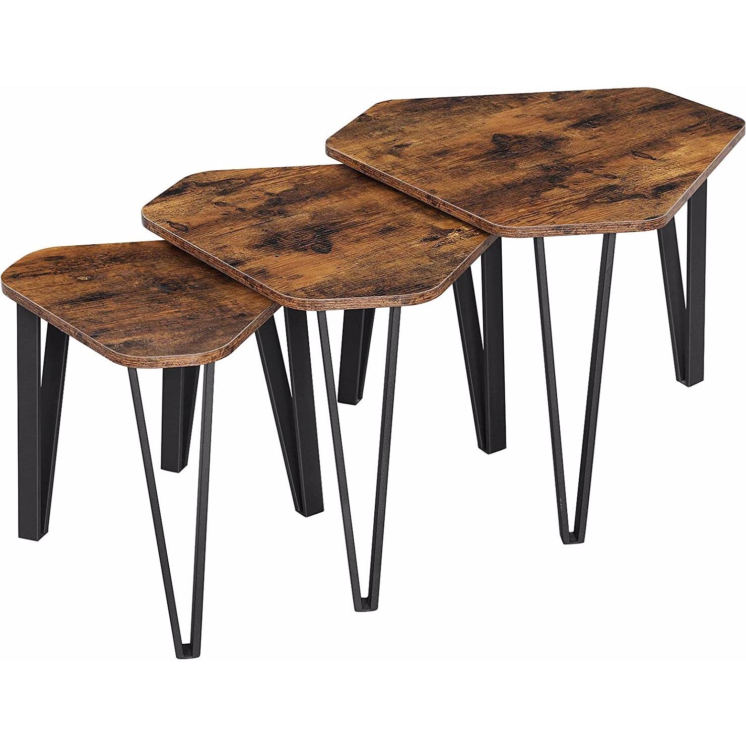 Vasagle, Couchtisch + Beistelltisch, Anthony (58 x 51 x 45 cm)