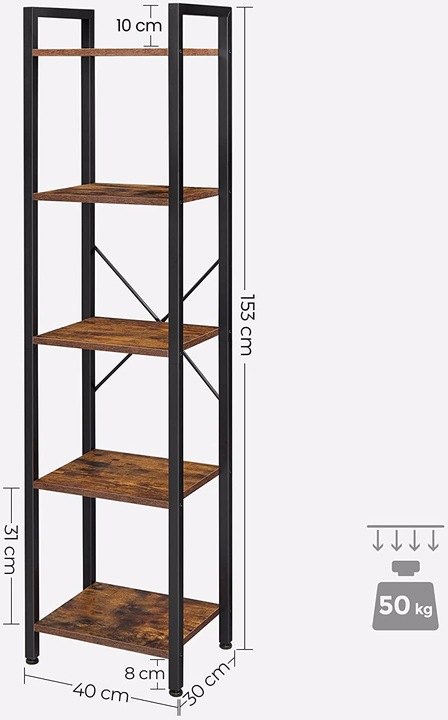 Image du produit Vasagle Havanna (39.5 x 30 x 154 cm)