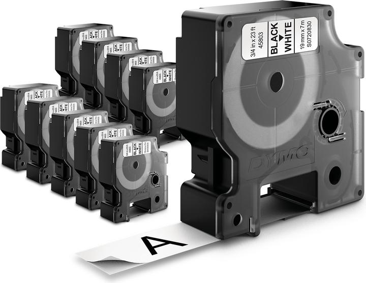 Actual product image Dymo 1x10 D1 writing tape 19mmx7m on (1.90 cm, White)