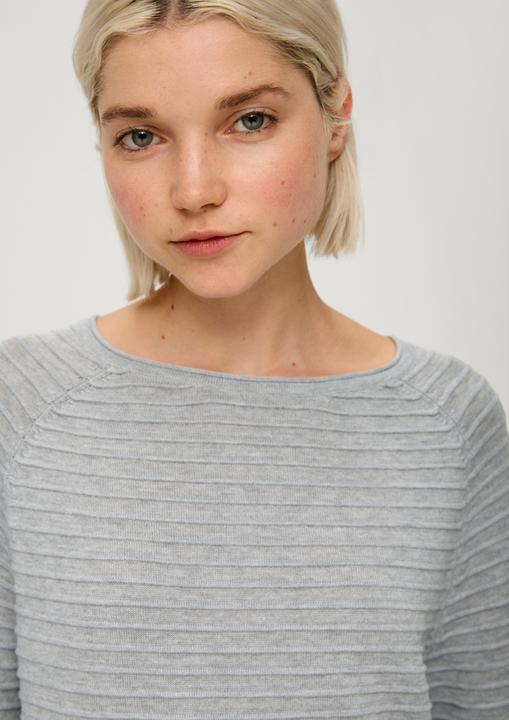 Produktbild s.Oliver Strickpullover Pullover mit Strukturmuster aus Viskosemix (M)