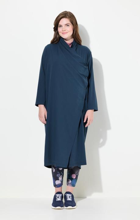 Immagine prodotto Ulla Popken Blusa lunga con effetto incrociato, scollo montante e maniche lunghe (58)