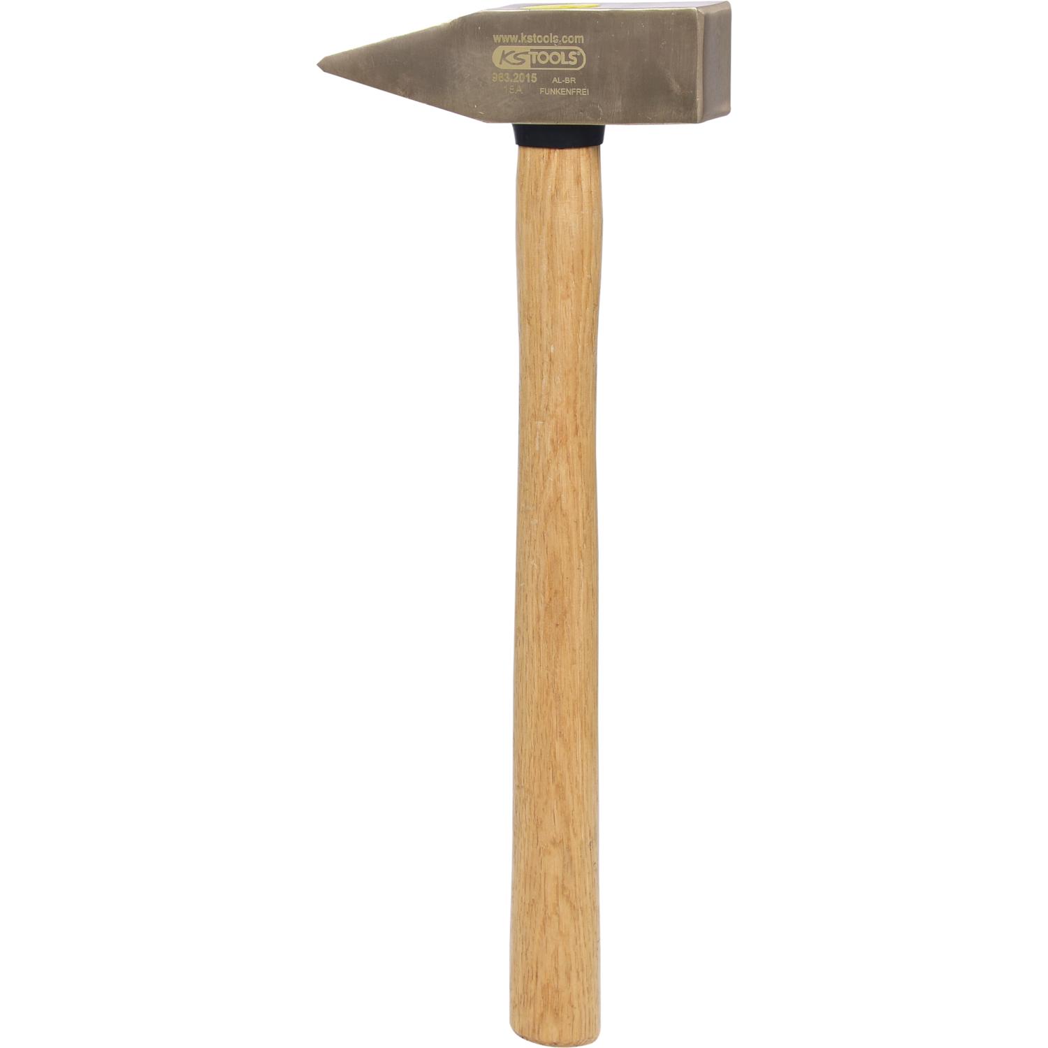 KS Tools, Hammer, BRONZEplus Schlosserhammer, Hickory, 1000 g (1000 g)