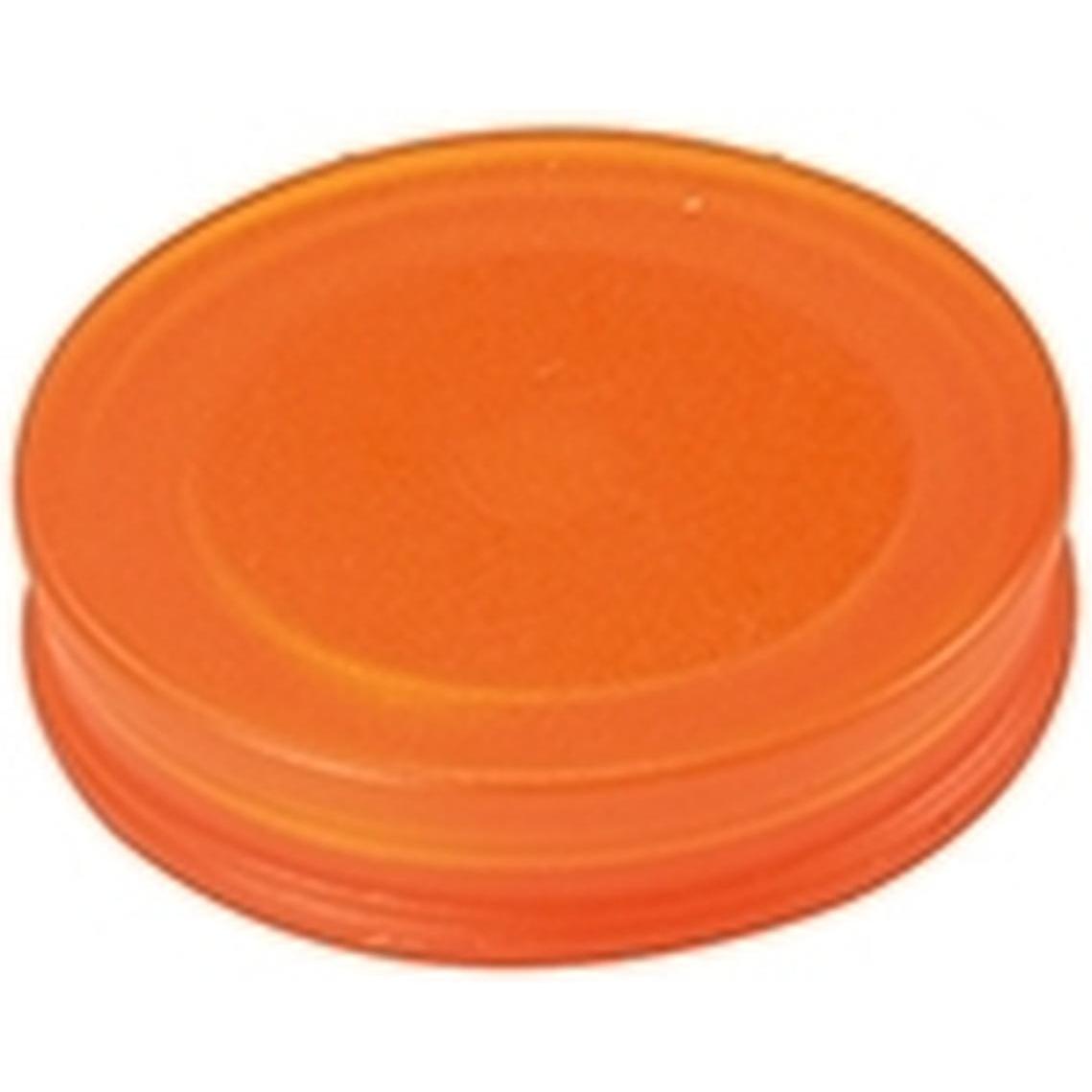 Ecobra, Magnet, Glasboard-Rundmagnet Neodym 25x6mm orange transparent VE=4 Stück (1 x)