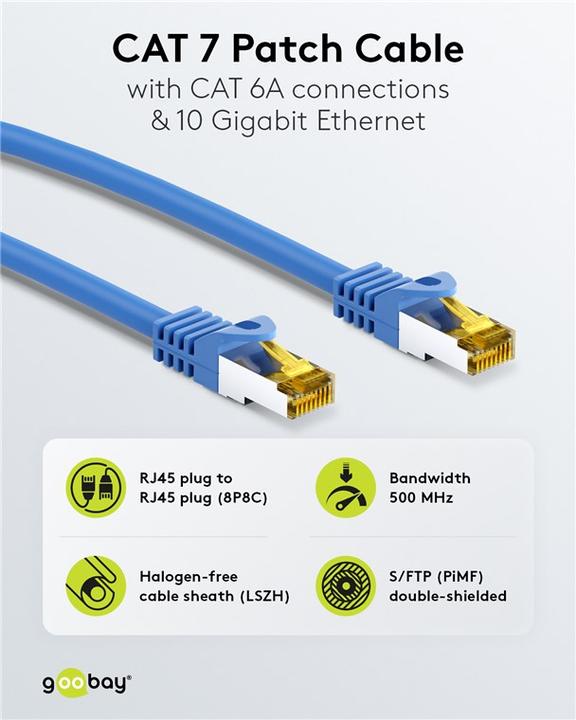 Productafbeelding Goobay Netwerkkabel (S/FTP, CAT7, 1 m)