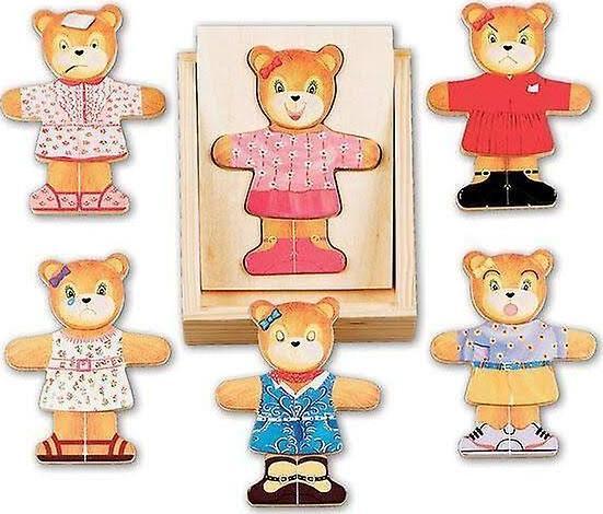 Produktbild Melissa & Doug Coffret Bois La Famille Ours (45 Teile)