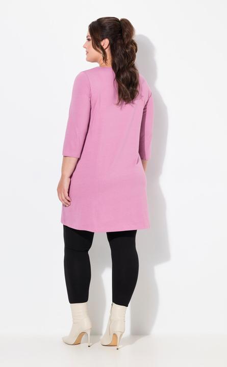 Produktbild Ulla Popken Longshirt, A-Linie, Carré-Ausschnitt, 3/4-Arm (56)