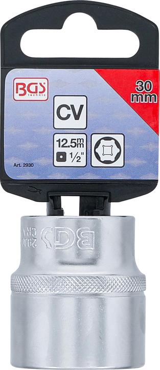 Produktbild BGS Steckschlüssel-Einsatz Sechskant | Antrieb Innenvierkant 12,5 mm (1/2") | SW 30 mm (30 mm)