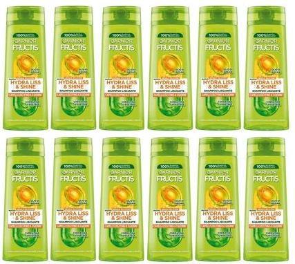 Actual product image Garnier Fructis Shampoo Hydra Liss & Shine 250ml (250 ml, Liquid shampoo)