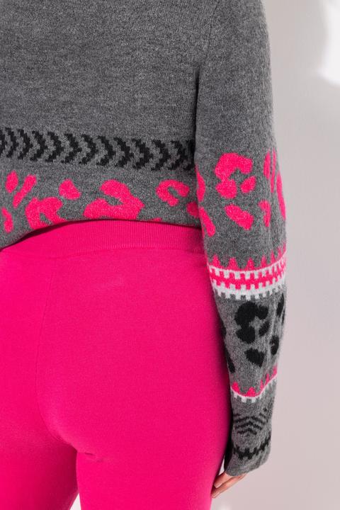 Image du produit Ulla Popken Pantalon en maille fine et indéformable, jambe large, taille élastique (54)