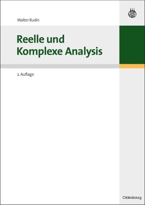 Produktbild Reelle und Komplexe Analysis (Deutsch, Walter Rudin, 2009)