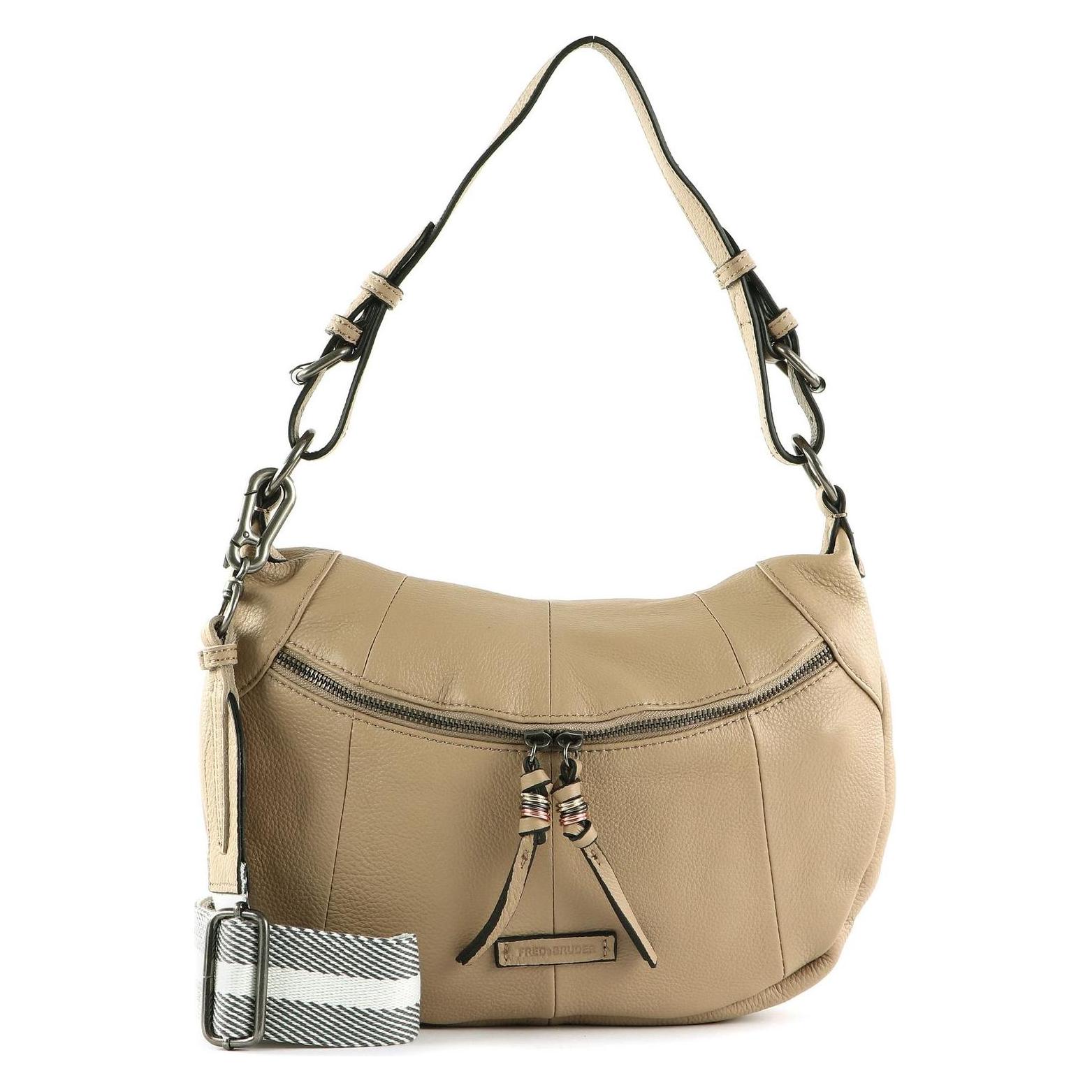 FredsBruder, Damen, Handtasche, Pruvia Small Hobo, Beige