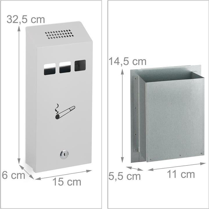 Immagine prodotto Relaxdays Posacenere da-muro