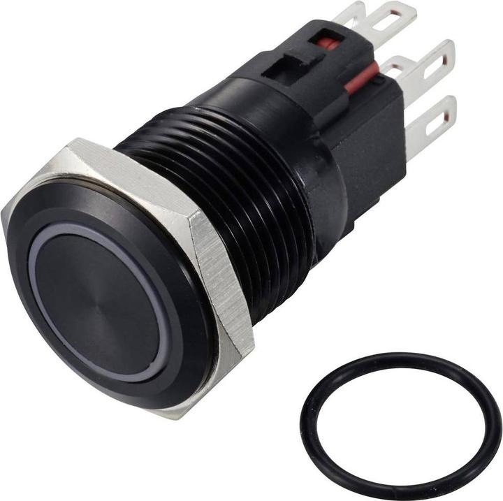 Tru Components TC-12647436 Drucktaster 250 V/AC 3 A 1 x Aus/(Ein) IP65 RGB tast