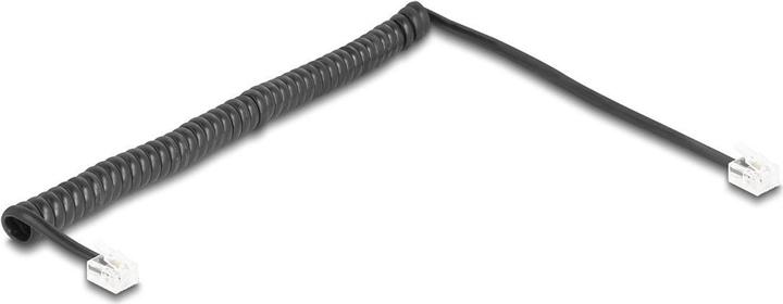 Delock Telephone cable / spiral cable RJ11 plug to RJ11 plug