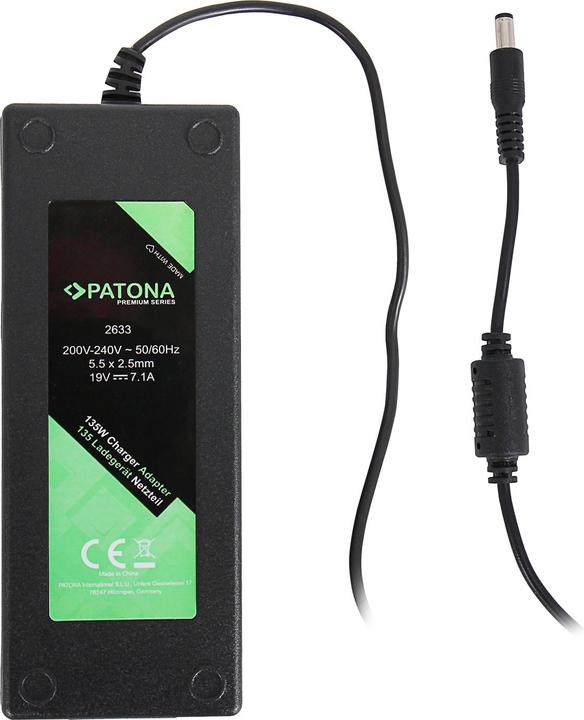 Actual product image Patona Premium 135W 19V 7.1A Synchronous Power Supply 5.5 x 2.5mm (135 W)