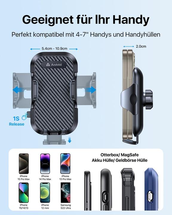 Actual product image Andobil Handyhalterung