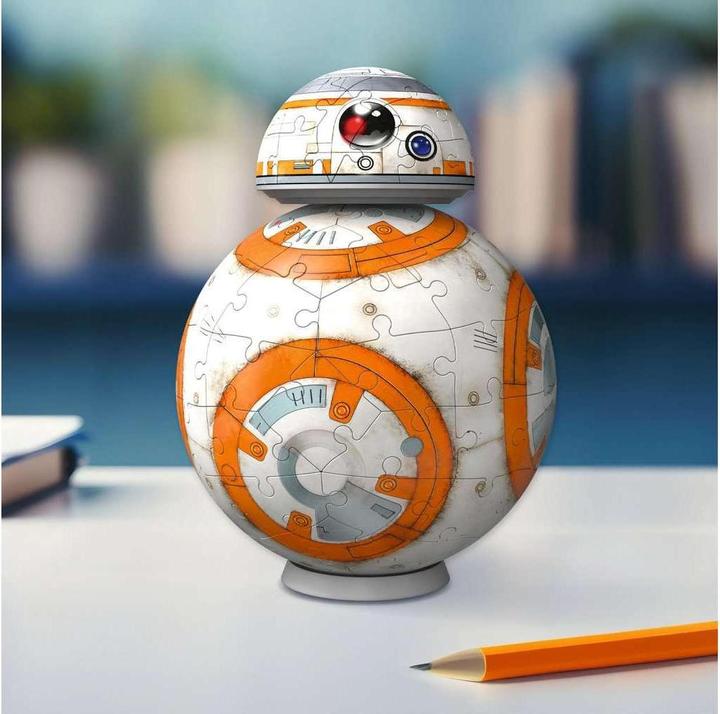 Actual product image Ravensburger 3D Puzzle 11578 - Star Wars BB8 - Astromech Druid from Episode VII, VIII and IX as a (99 pieces)
