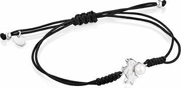 Produktbild Tous - Black Kabbalah bracelet with teddy bear and pearl Nocturne 1002110900