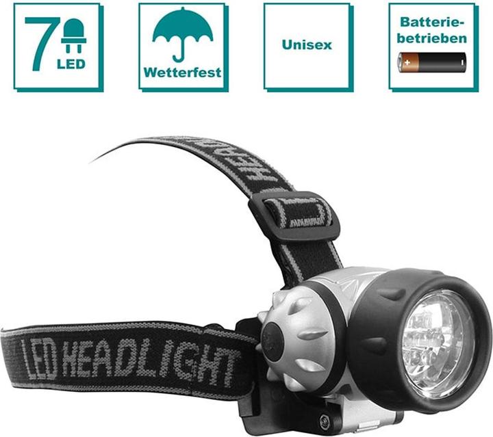 Image du produit Eaxus Lampe frontale avec bandeau flexible, IP44