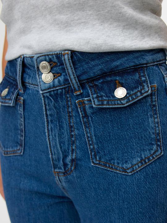 Actual product image Vero Moda VMTESSA Hohe Taille Weite Passform - kurz geschnitten Jeans Weit geschnitten (W29/L32)