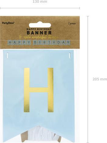 Produktbild Partydeco Happy Birthday Buchstabenkette (1 Stk.)