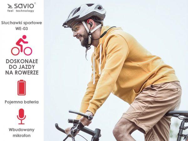 Produktbild Savio WE-03 (Keine Geräuschunterdrückung, 4 h, Kabellos)