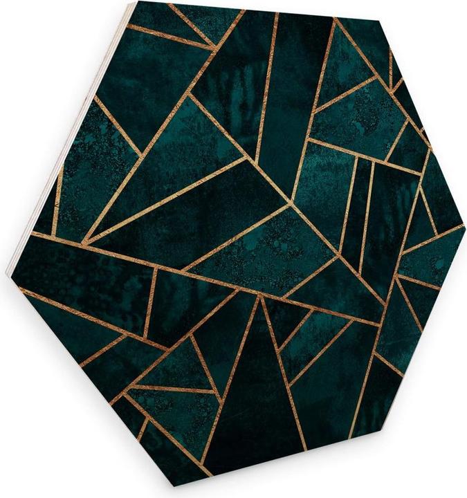 Image du produit Trenddeko Pierre précieuse bleu-vert (35 x 30 cm)