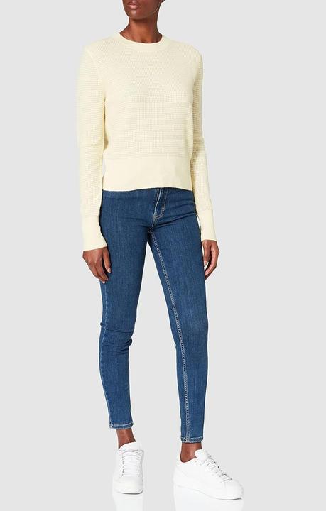 Produktbild BOSS Damen Pullover, Regular Fit, Kurze Länge, Runder Halsausschnitt, Lange Ärmel (L)