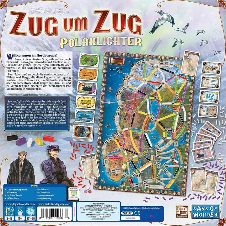 Produktbild Days of Wonder Zug um Zug Polarlichter (Deutsch, 2 - 5 Spieler)