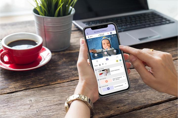 Productafbeelding Hubble Connected Nursery Pal Premium (5 inch) (Babyfoon Audio, 300 m)