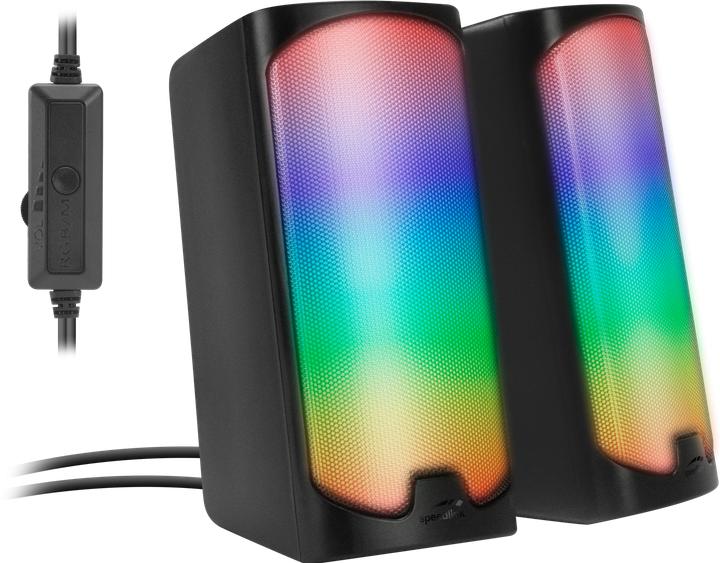 Speedlink Enceinte stéréo de jeu TONOS RGB, noir